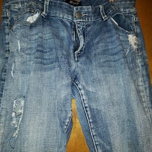 Distressed jeans